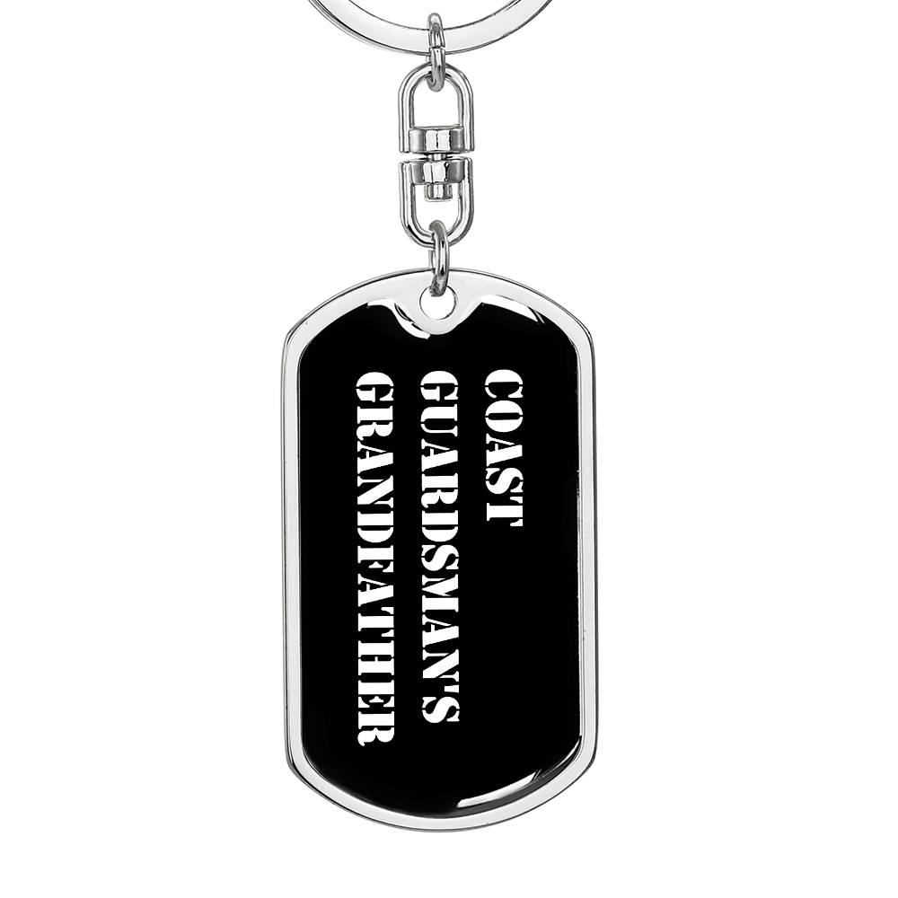 Coast Guardsman's Grandfather v3 - Luxury Dog Tag Keychain