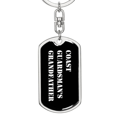 Coast Guardsman's Grandfather v3 - Luxury Dog Tag Keychain