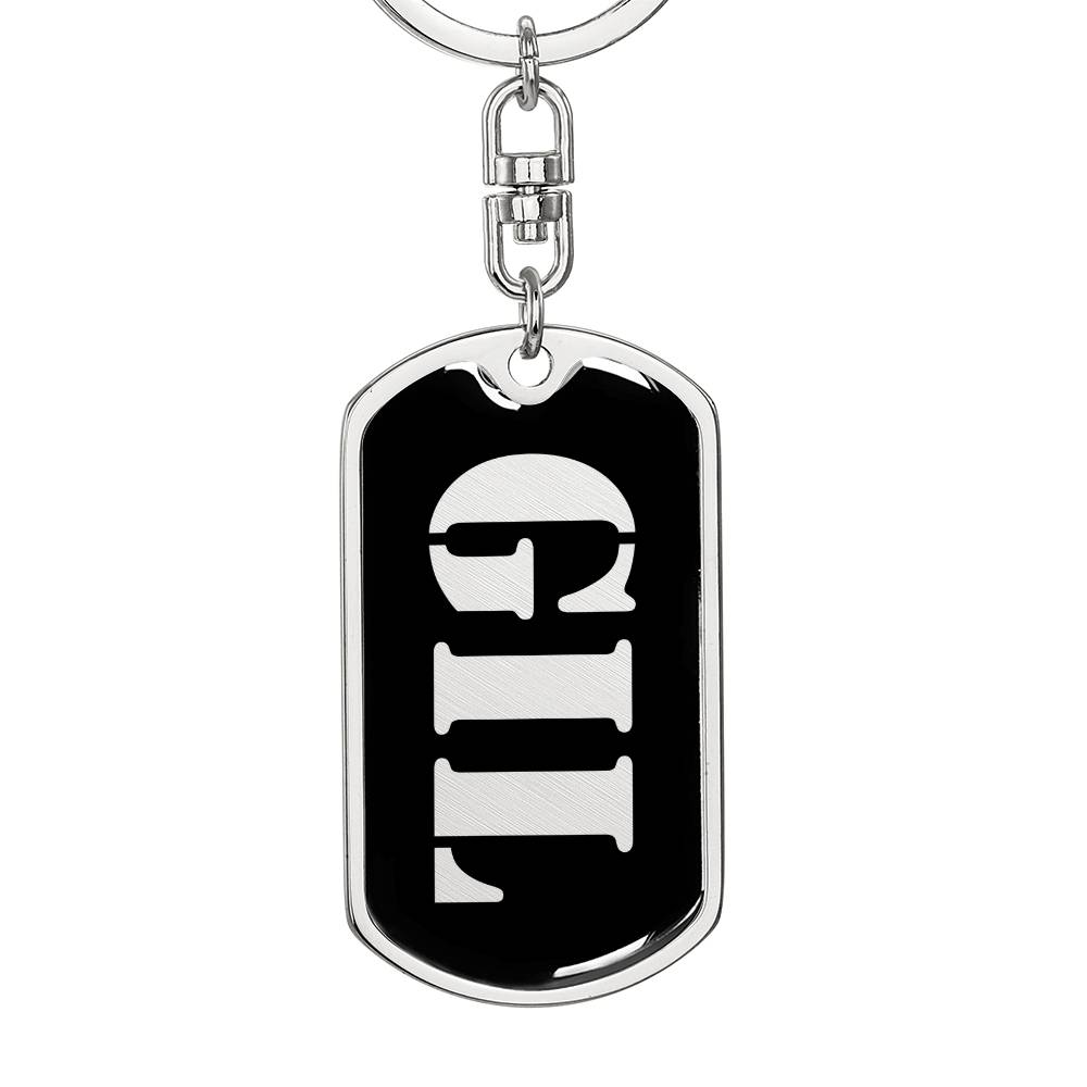 Gil v2 - Luxury Dog Tag Keychain