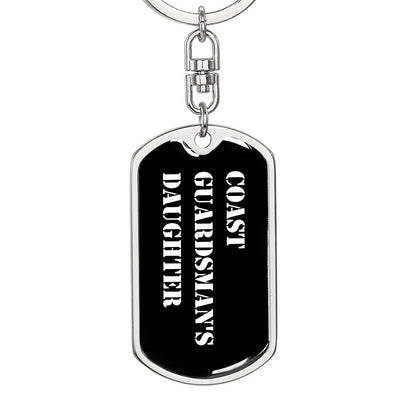 Coast Guardsman's Daughter v3 - Luxury Dog Tag Keychain