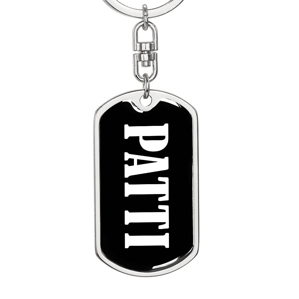 Patti v03 - Luxury Dog Tag Keychain