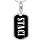 Staci v03 - Luxury Dog Tag Keychain