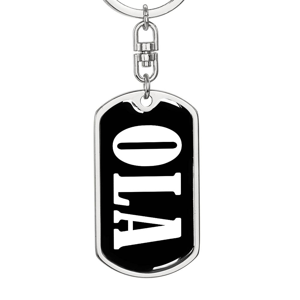 Ola v03 - Luxury Dog Tag Keychain