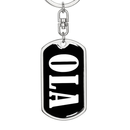 Ola v03 - Luxury Dog Tag Keychain