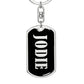 Jodie v02 - Luxury Dog Tag Keychain