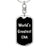World's Greatest CNA v2 - Luxury Dog Tag Keychain