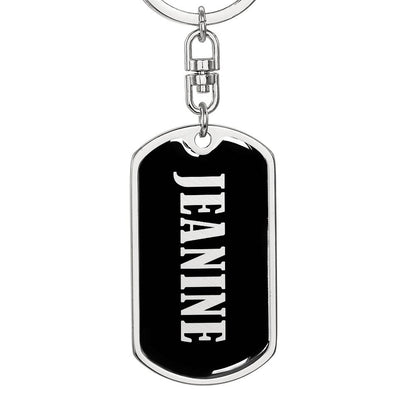 Jeanine v02 - Luxury Dog Tag Keychain