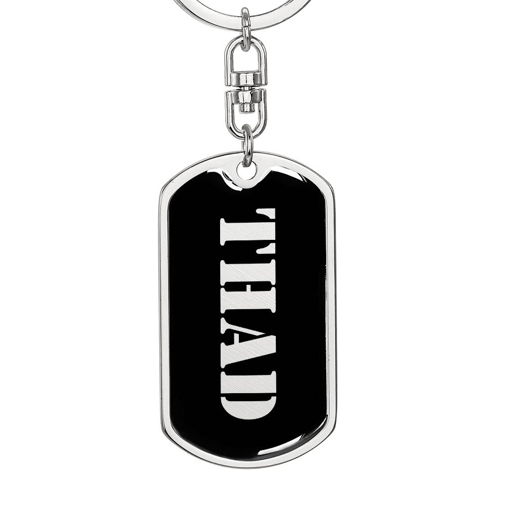 Thad v2 - Luxury Dog Tag Keychain