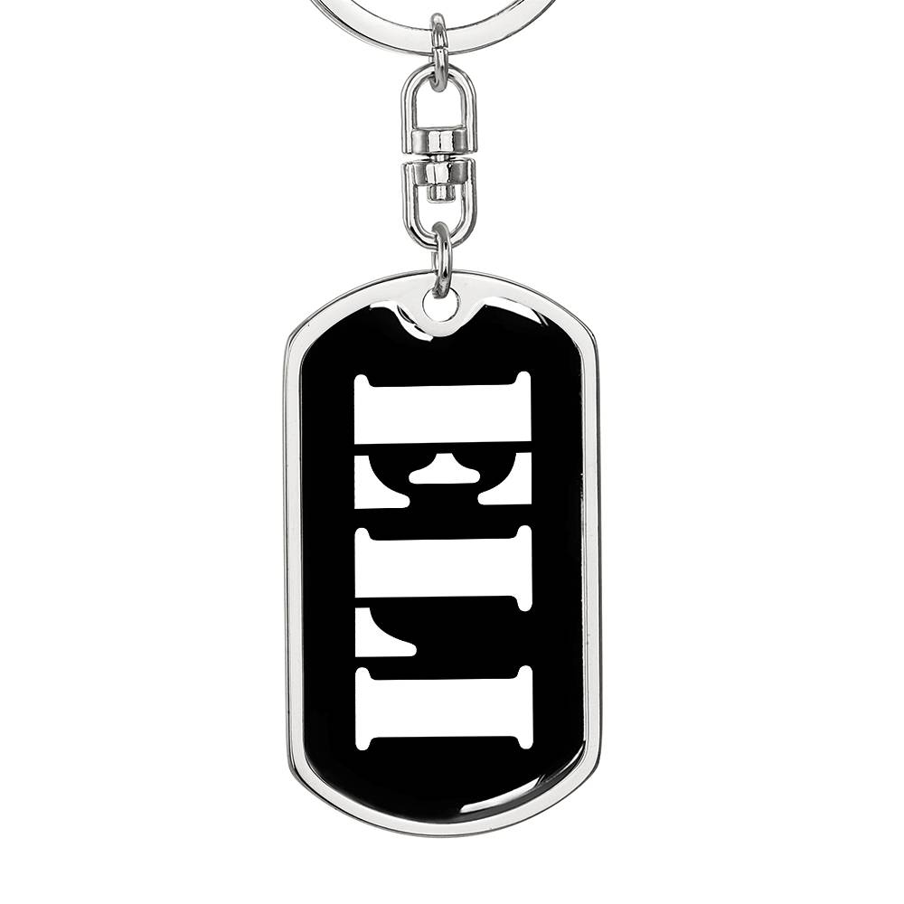 Eli v2 - Luxury Dog Tag Keychain