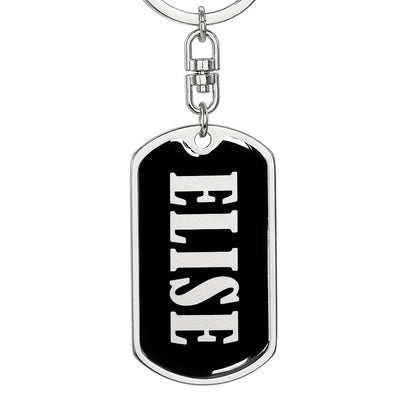 Elise v02 - Luxury Dog Tag Keychain