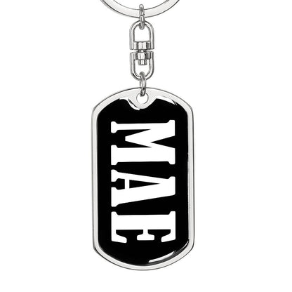 Mae v01w - Luxury Dog Tag Keychain