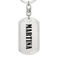 Martina v01 - Luxury Dog Tag Keychain