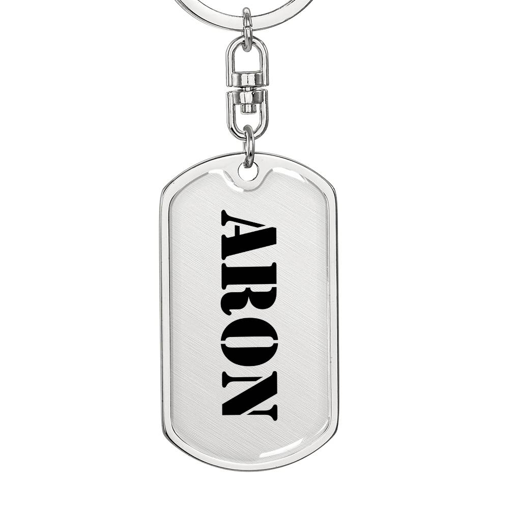 Aron - Luxury Dog Tag Keychain