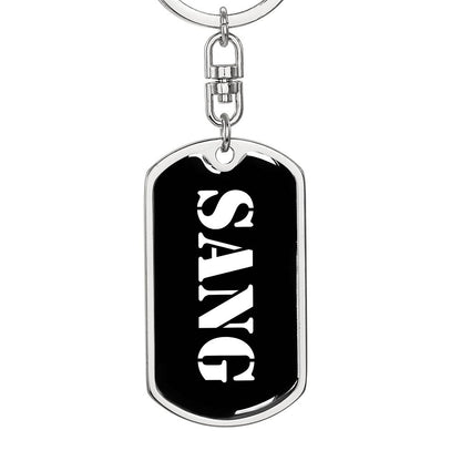 Sang v3 - Luxury Dog Tag Keychain