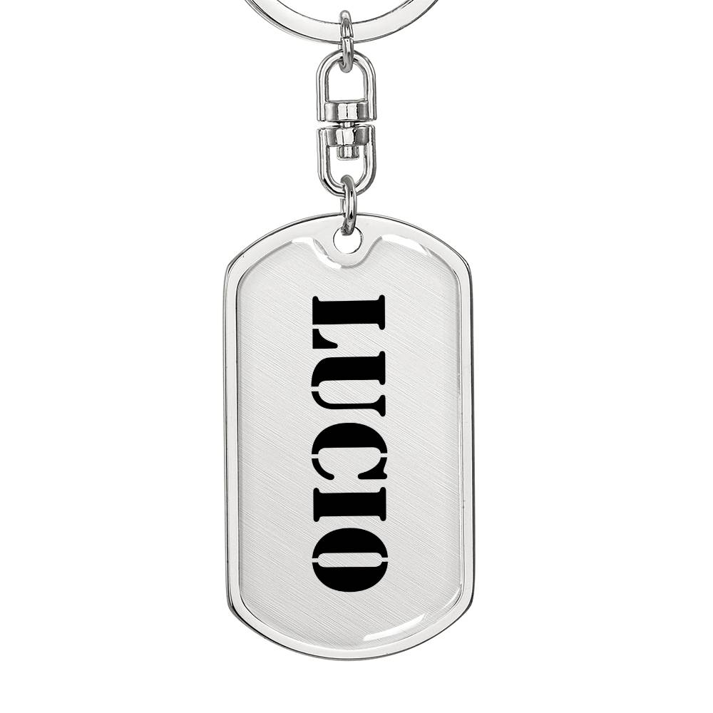 Lucio - Luxury Dog Tag Keychain