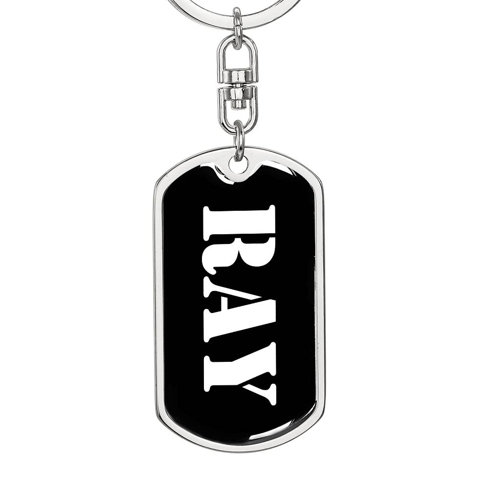 Ray v2 - Luxury Dog Tag Keychain