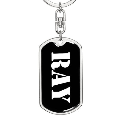 Ray v2 - Luxury Dog Tag Keychain