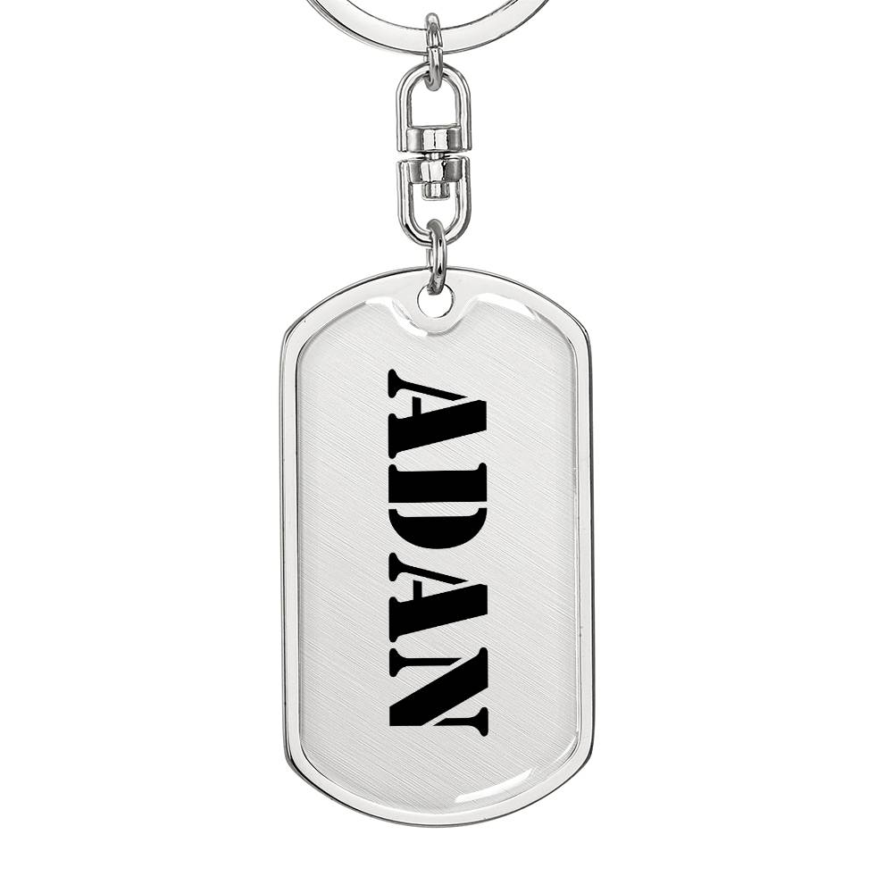 Adan - Luxury Dog Tag Keychain