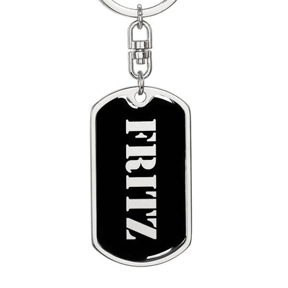 Fritz v2 - Luxury Dog Tag Keychain