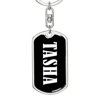 Tasha v03 - Luxury Dog Tag Keychain