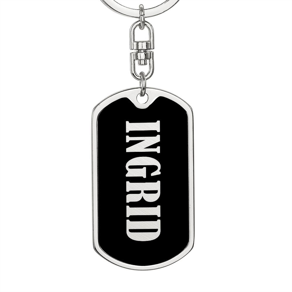 Ingrid v02 - Luxury Dog Tag Keychain