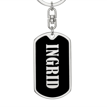 Ingrid v02 - Luxury Dog Tag Keychain
