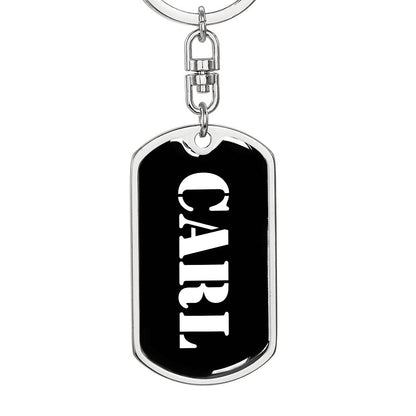 Carl v2 - Luxury Dog Tag Keychain