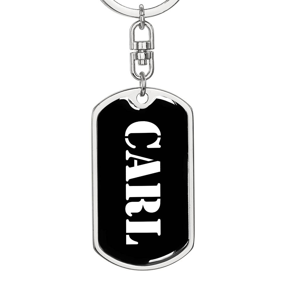 Carl v2 - Luxury Dog Tag Keychain