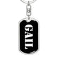 Gail v3 - Luxury Dog Tag Keychain