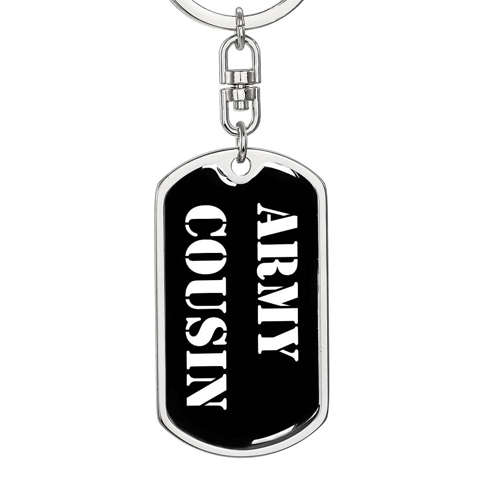 Army Cousin v3 - Luxury Dog Tag Keychain