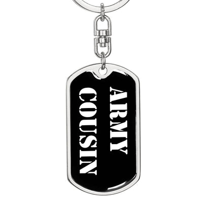 Army Cousin v3 - Luxury Dog Tag Keychain