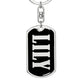 Lily v02 - Luxury Dog Tag Keychain