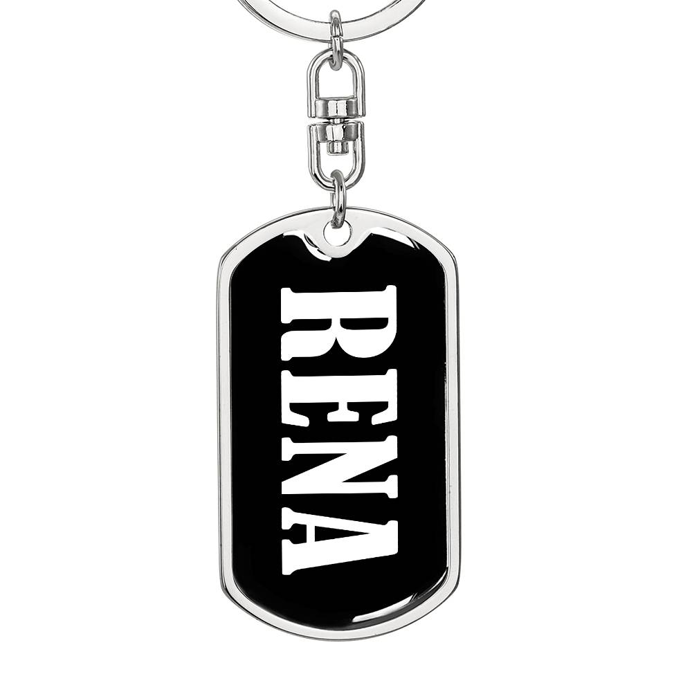 Rena v03 - Luxury Dog Tag Keychain