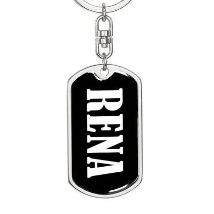 Rena v03 - Luxury Dog Tag Keychain