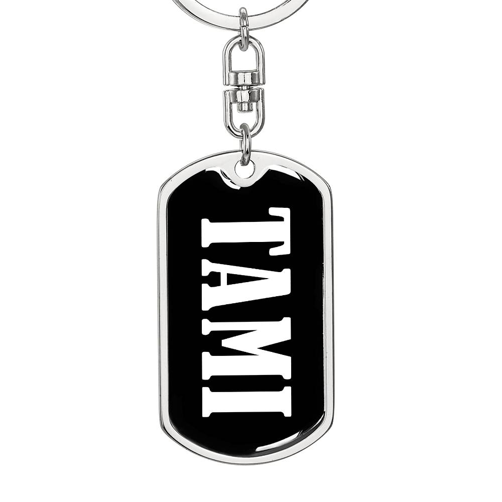 Tami v03 - Luxury Dog Tag Keychain