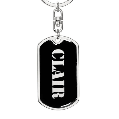 Clair v2 - Luxury Dog Tag Keychain