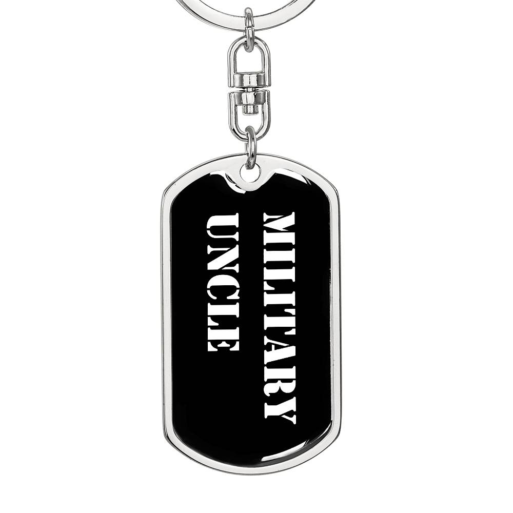 Military Uncle v3 - Luxury Dog Tag Keychain