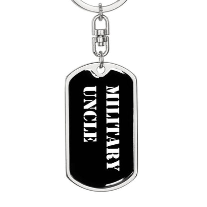 Military Uncle v3 - Luxury Dog Tag Keychain