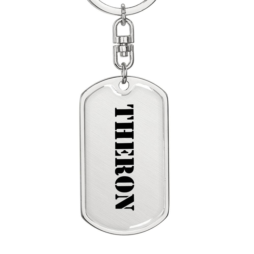 Theron - Luxury Dog Tag Keychain