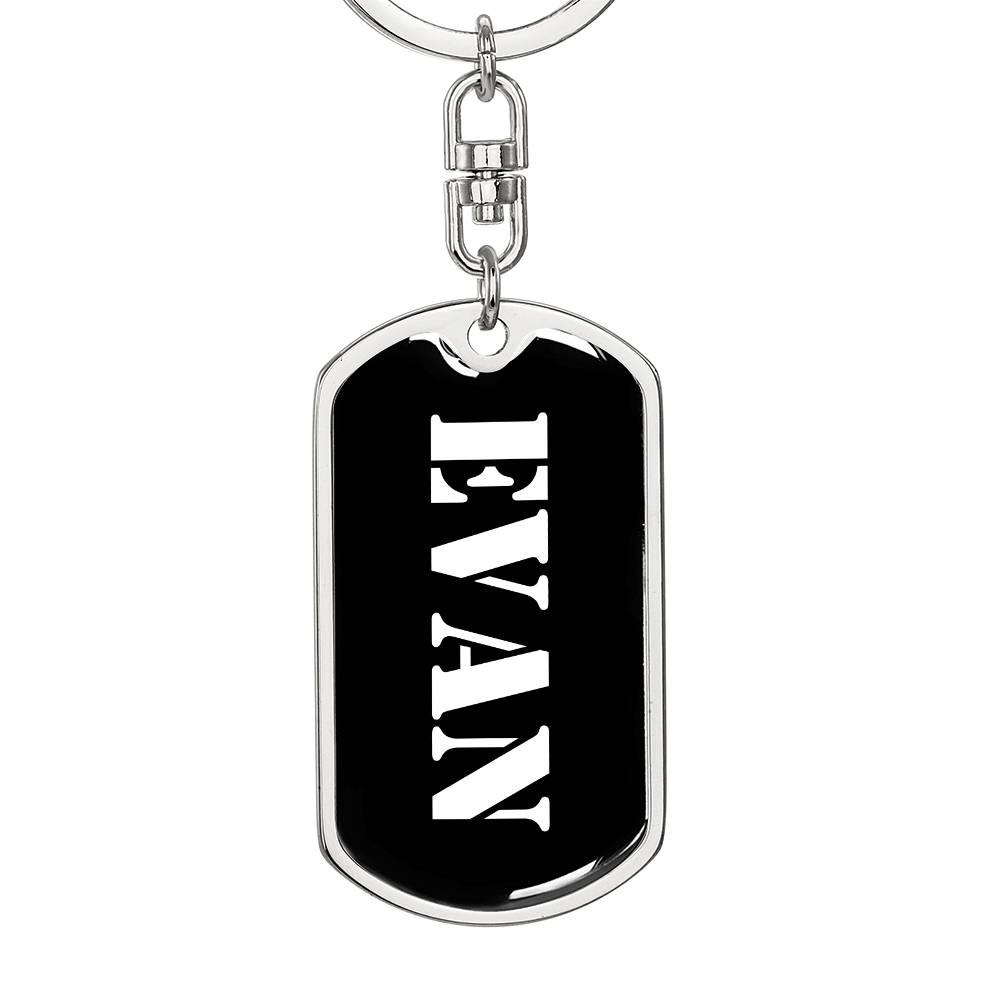Evan v2 - Luxury Dog Tag Keychain