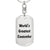 World's Greatest Counselor - Luxury Dog Tag Keychain