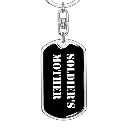 Soldier's Mother v3 - Luxury Dog Tag Keychain