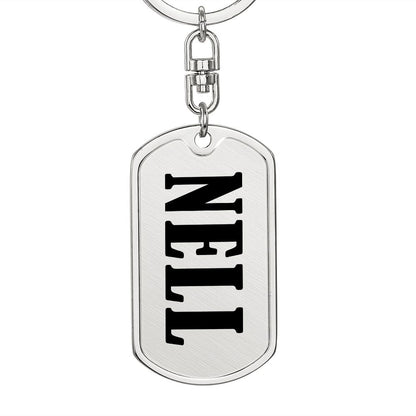 Nell v01 - Luxury Dog Tag Keychain