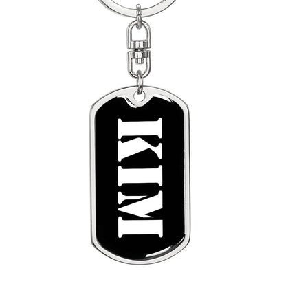 Kim v2 - Luxury Dog Tag Keychain