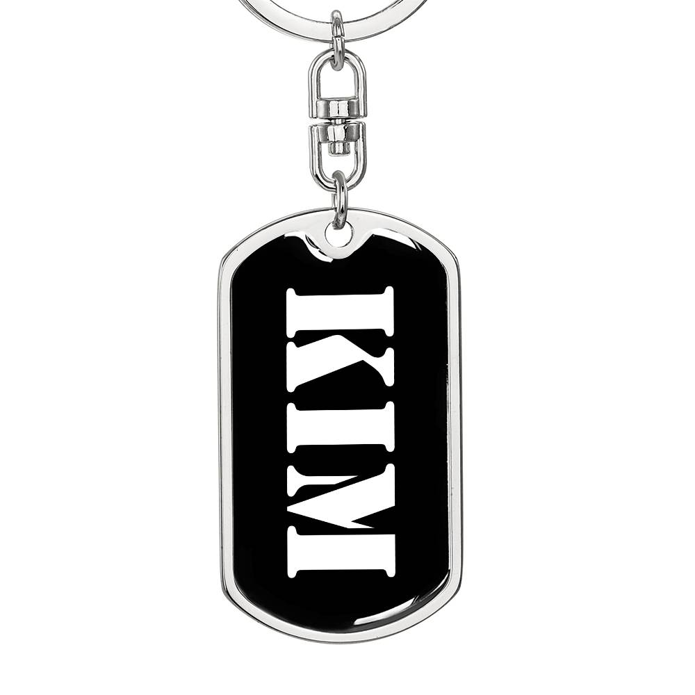 Kim v2 - Luxury Dog Tag Keychain