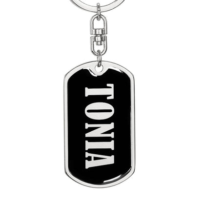 Tonia v02 - Luxury Dog Tag Keychain