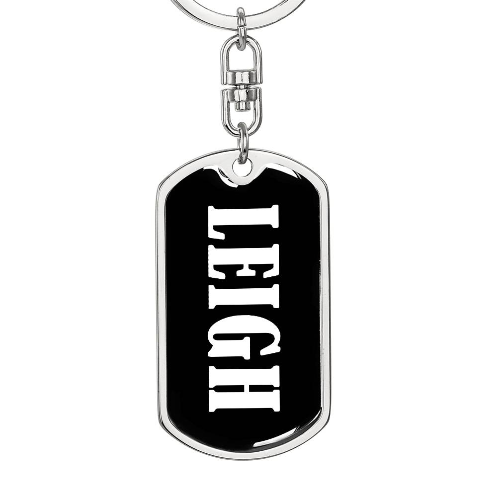 Leigh v03 - Luxury Dog Tag Keychain