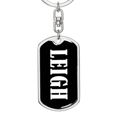Leigh v03 - Luxury Dog Tag Keychain