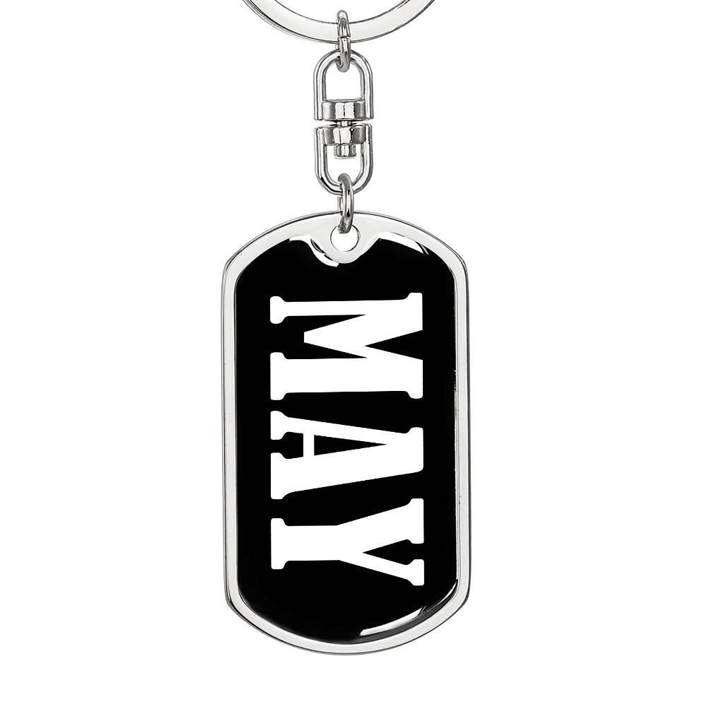 May v03 - Luxury Dog Tag Keychain