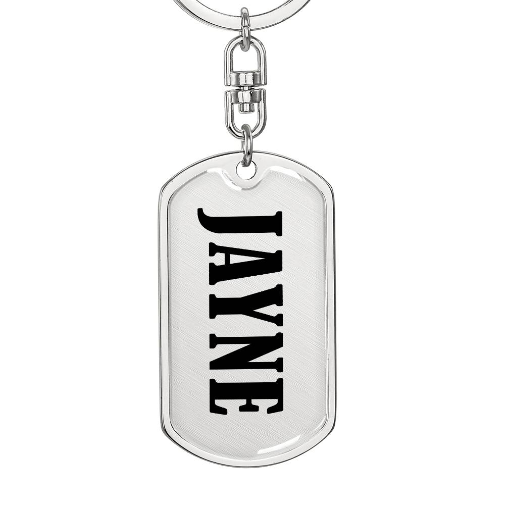 Jayne v01 - Luxury Dog Tag Keychain
